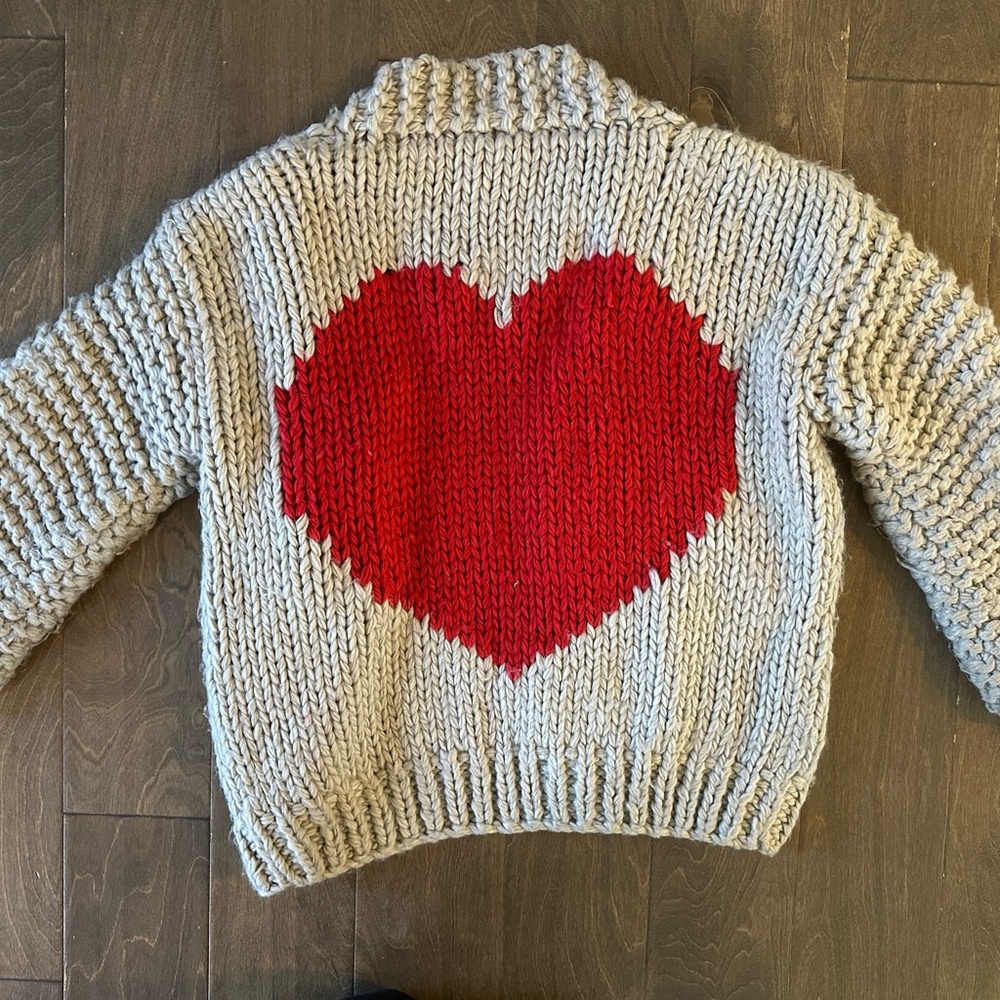 CHICWISH Cozy Red Heart Sweater women’s OS